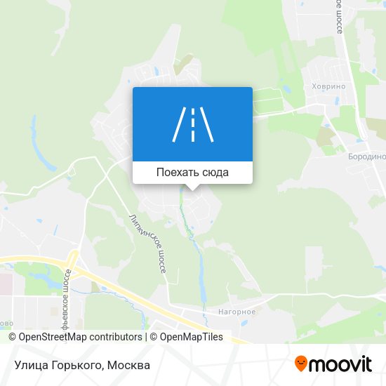 Карта Улица Горького