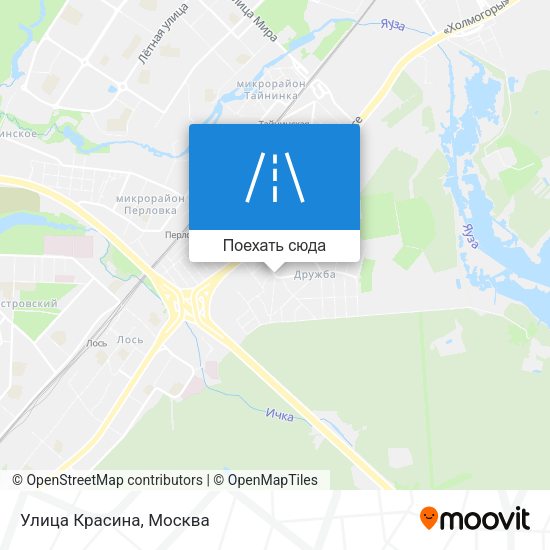 Карта Улица Красина