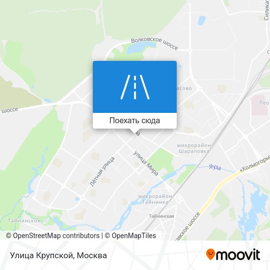 Карта Улица Крупской
