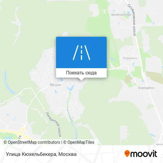 Карта Улица Кюхельбекера