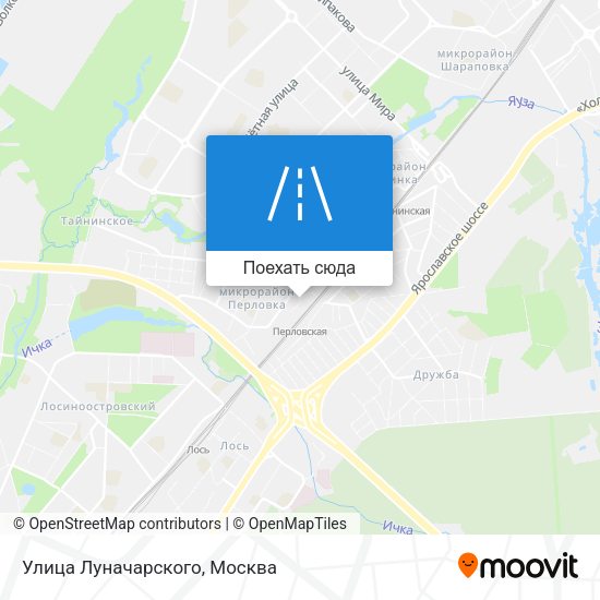 Карта Улица Луначарского