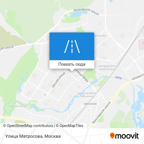 Карта Улица Матросова