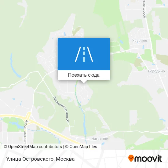 Карта Улица Островского