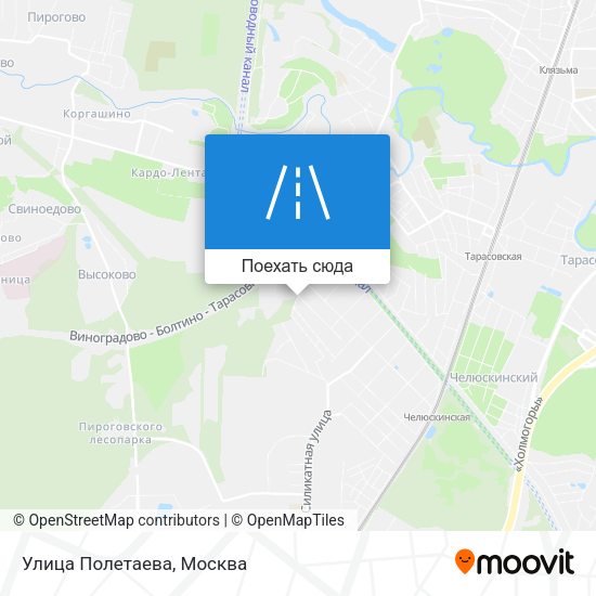 Карта Улица Полетаева