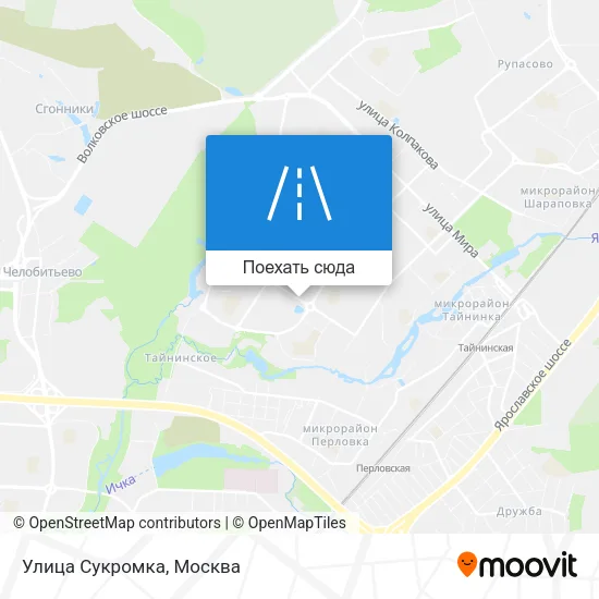 Карта Улица Сукромка