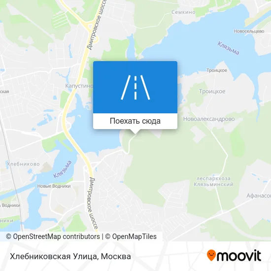 Карта Хлебниковская Улица