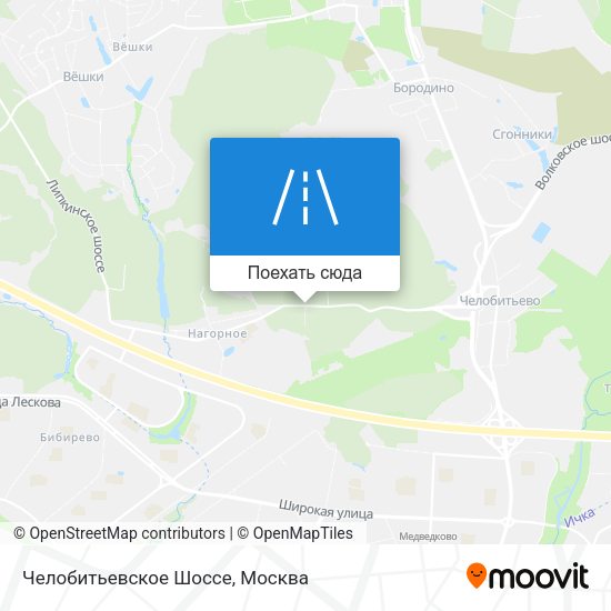 Карта Челобитьевское Шоссе