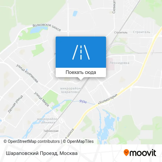 Карта Шараповский Проезд