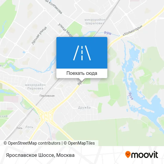 Карта Ярославское Шоссе