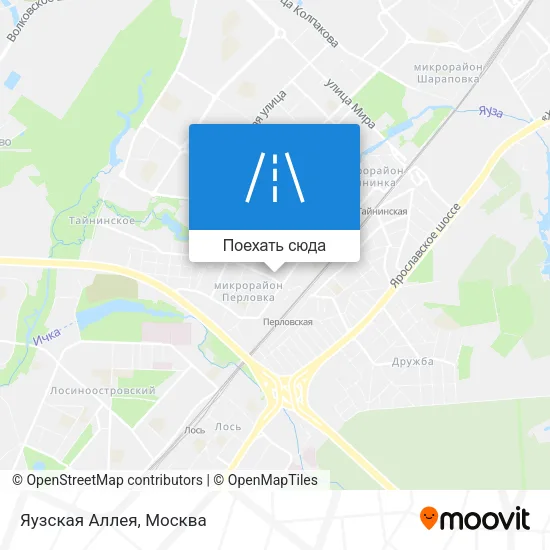 Карта Яузская Аллея