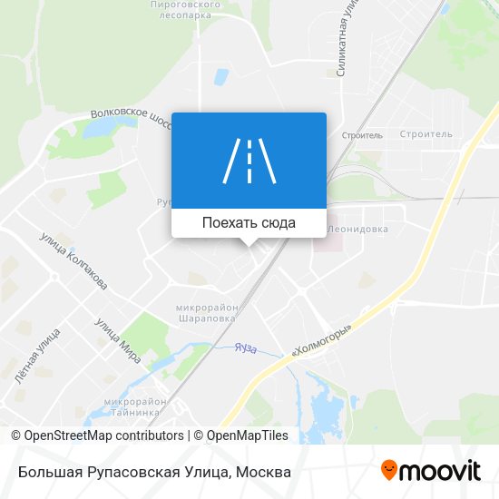 Карта Большая Рупасовская Улица