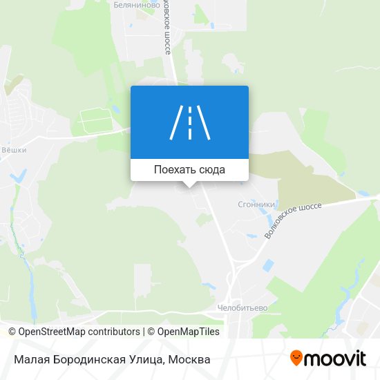 Карта Малая Бородинская Улица