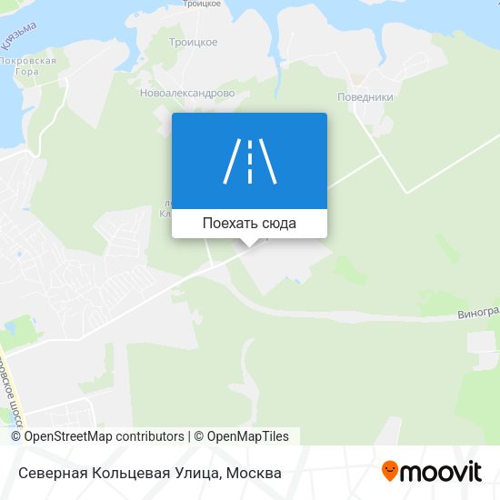 Карта Северная Кольцевая Улица