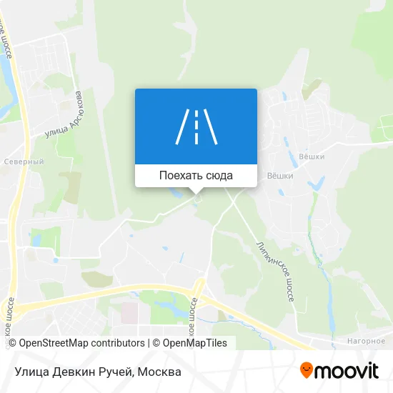 Карта Улица Девкин Ручей