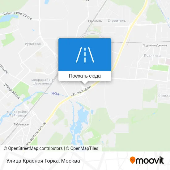 Карта Улица Красная Горка