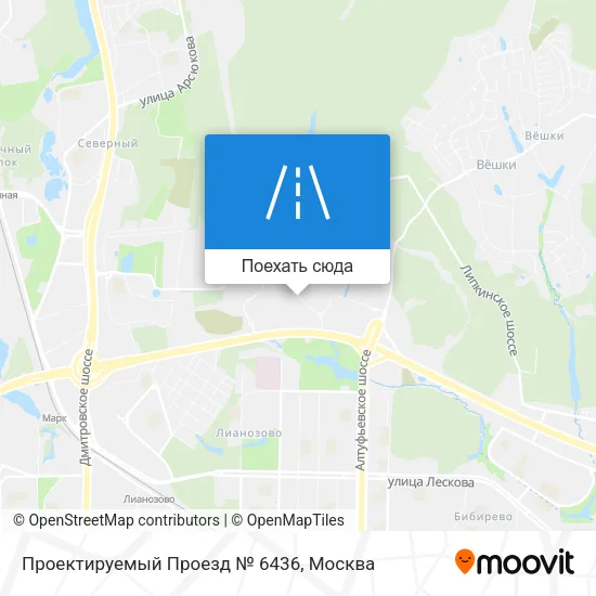 Карта Проектируемый Проезд № 6436
