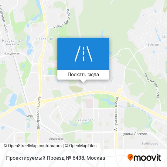 Карта Проектируемый Проезд № 6438