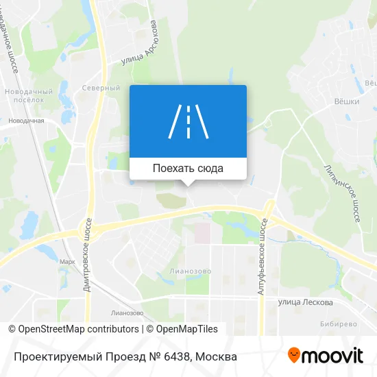 Карта Проектируемый Проезд № 6438