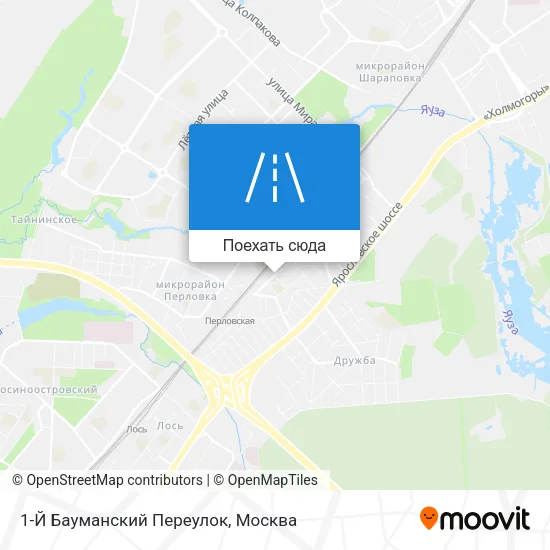Карта 1-Й Бауманский Переулок