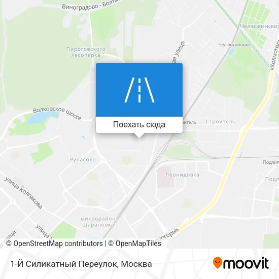 Карта 1-Й Силикатный Переулок