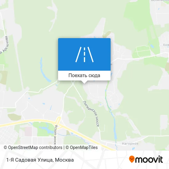 Карта 1-Я Садовая Улица