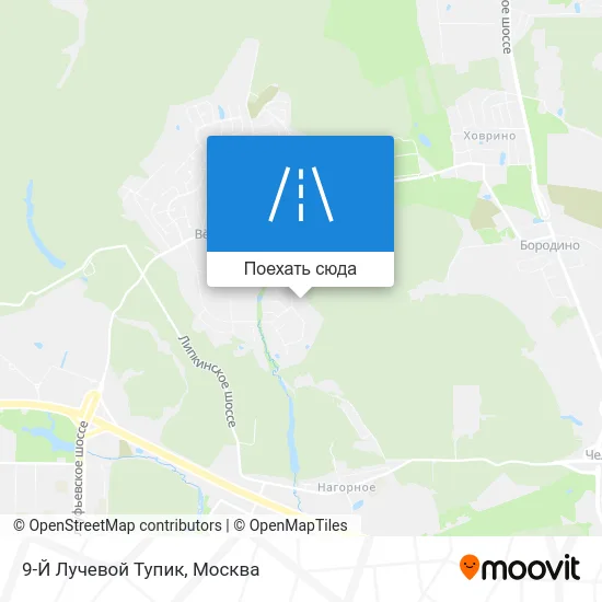 Карта 9-Й Лучевой Тупик