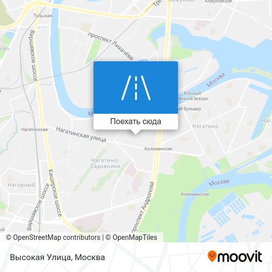 Карта Высокая Улица