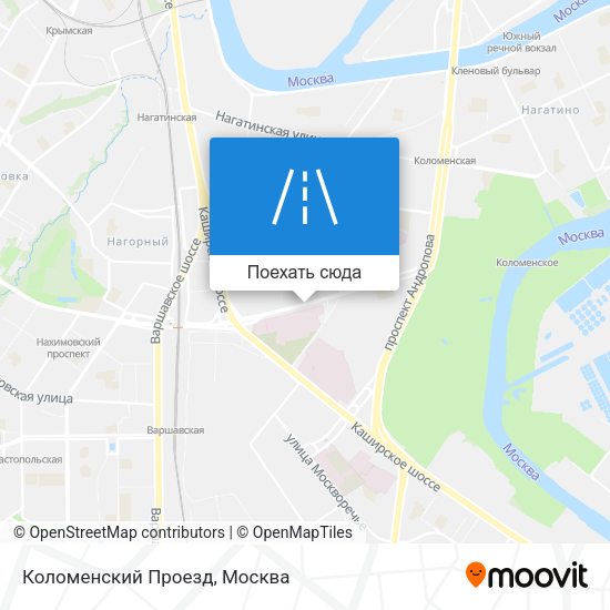 Карта Коломенский Проезд
