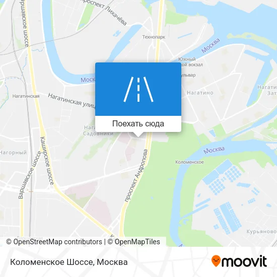 Карта Коломенское Шоссе
