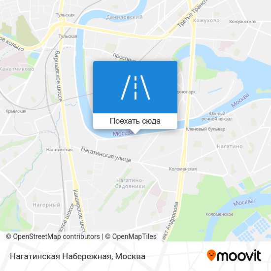 Карта Нагатинская Набережная