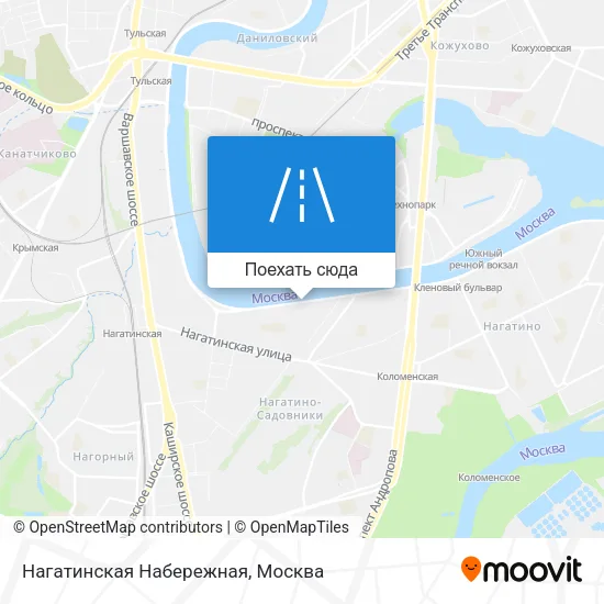 Карта Нагатинская Набережная