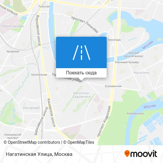 Карта Нагатинская Улица
