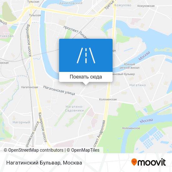 Карта Нагатинский Бульвар