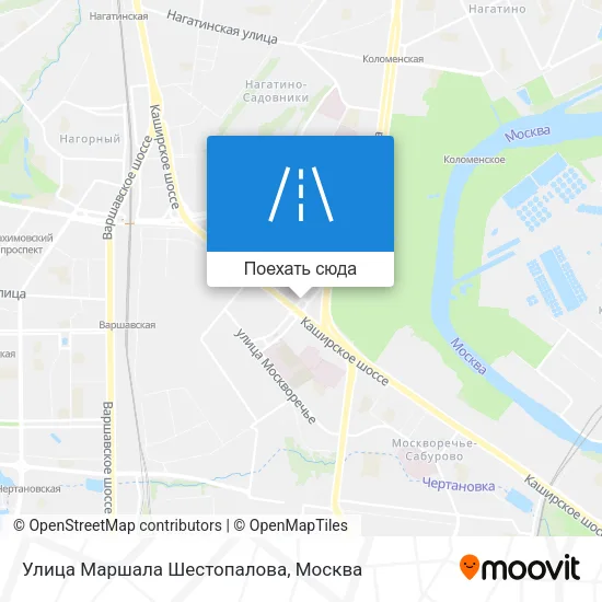 Карта Улица Маршала Шестопалова