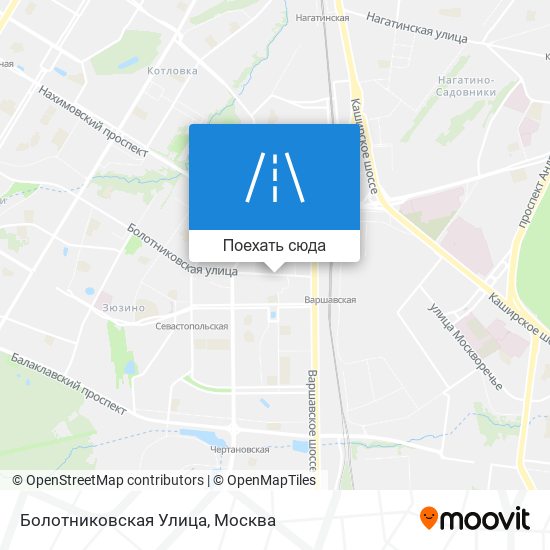 Карта Болотниковская Улица