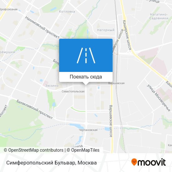 Карта Симферопольский Бульвар