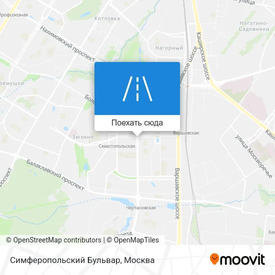Карта Симферопольский Бульвар
