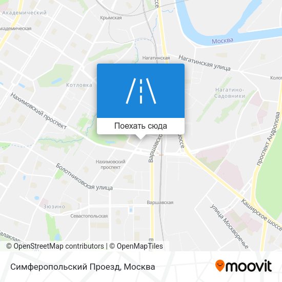 Карта Симферопольский Проезд
