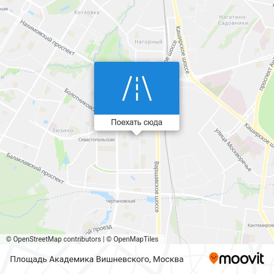 Карта Площадь Академика Вишневского