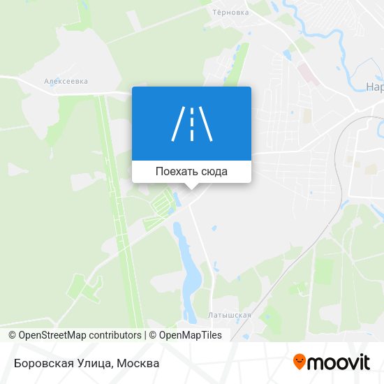 Карта Боровская Улица