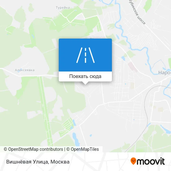 Карта Вишнёвая Улица