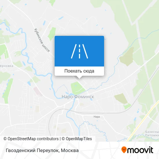Карта Гвозденский Переулок