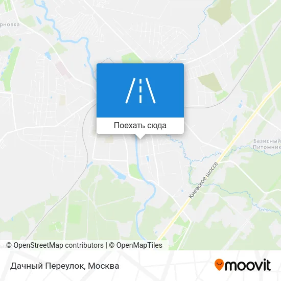 Карта Дачный Переулок