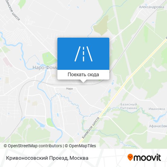 Карта Кривоносовский Проезд