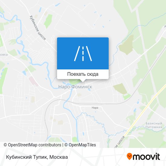 Карта Кубинский Тупик