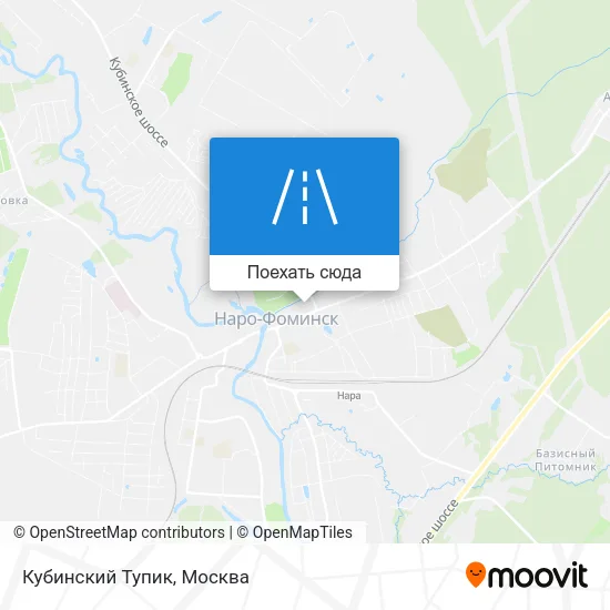 Карта Кубинский Тупик