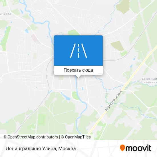 Карта Ленинградская Улица