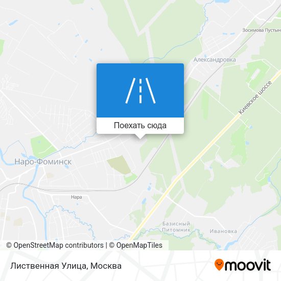 Карта Лиственная Улица
