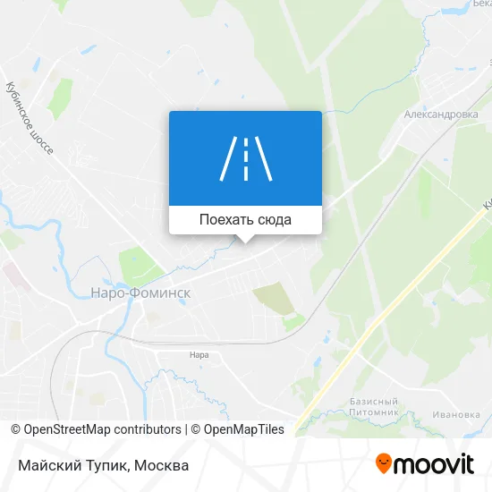 Карта Майский Тупик