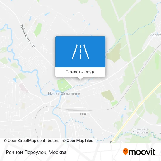 Карта Речной Переулок